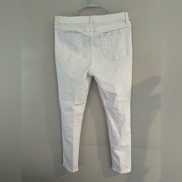 EUC Rag & Bone high rise ankle skinny white jeans-32 - Picture 1 of 5